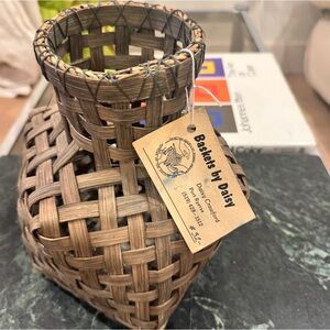 Woven Brown vase/ basket